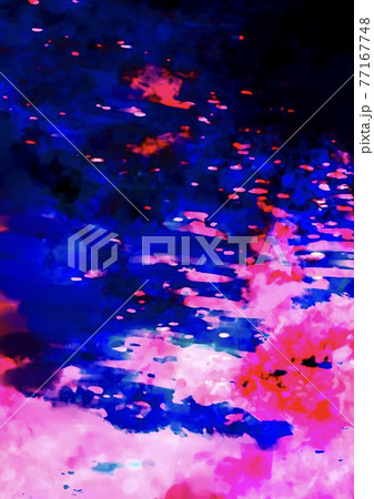 幻想的な光る青とピンクのテクスチャ背景のイラスト素材 幻想的な光る青とピンクのテクスチャ背景のイラスト素材