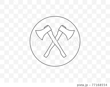 Axe, equipment, tool icon. Vector illustration, flat design. Axe, equipment, tool icon. Vector illustration, flat design. 77168554