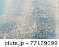 空から見たスカイツリーと東京の街並み 77169099
