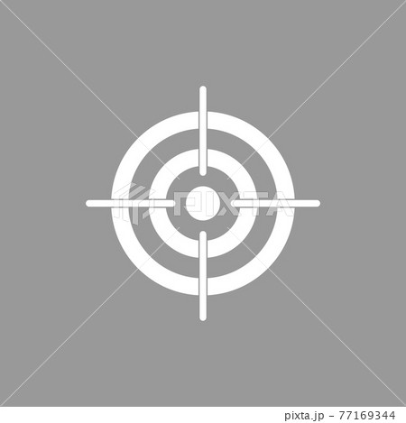 Bow Center Focus Target Icon Vector のイラスト素材