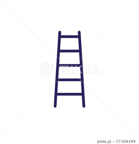 Ladder, Stairs icon. Vector illustration, flat design. 77169399