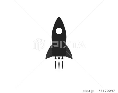 Launch, rocket, startup icon. Vector illustration, flat design. Launch, rocket, startup icon. Vector illustration, flat design. 77170097