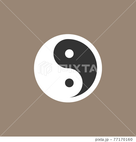 Yin Yang Icon Vector Illustration Flat Design のイラスト素材 Yin Yang Icon Vector Illustration Flat Design のイラスト素材