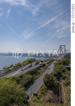 和布刈第二展望台から関門橋を望む 和布刈第二展望台から関門橋を望む 77171955