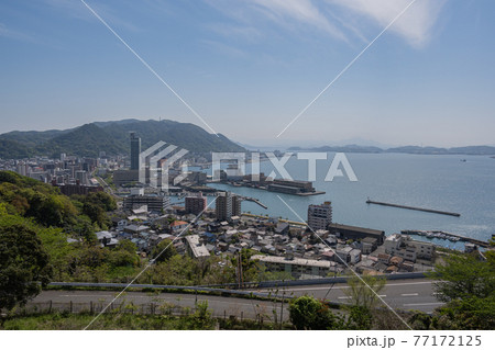 和布刈第二展望台から門司港レトロを望む 和布刈第二展望台から門司港レトロを望む 77172125