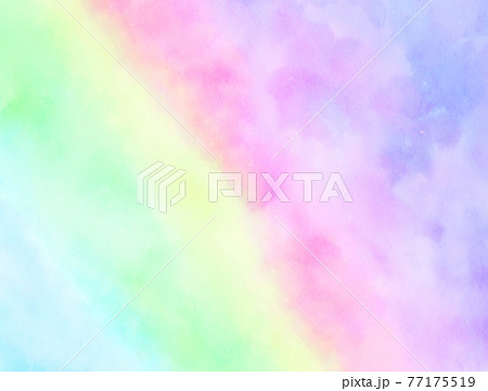 虹色 グラデーション 背景壁紙のイラスト素材