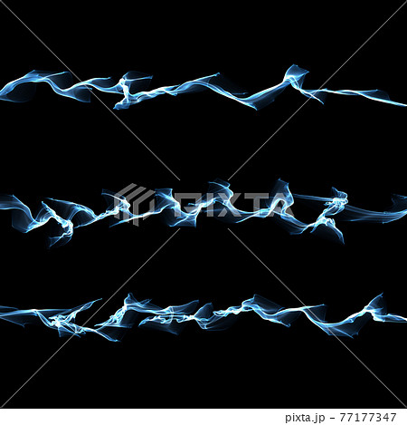抽象的な青のライン 77177347