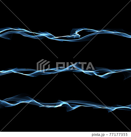 抽象的な青のライン 77177355