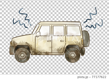 汚れている自動車-SUV 77177622
