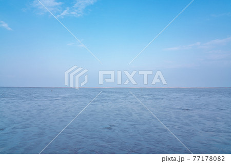 【有明海の干潟】 佐賀県鹿島市音成甲 【有明海の干潟】 佐賀県鹿島市音成甲 77178082