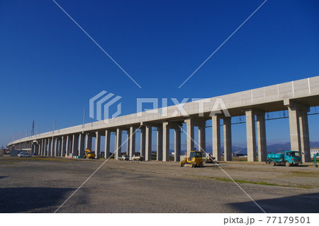 北陸新幹線 延伸工事　福井市南部下莇生田地区　2021年4月 77179501