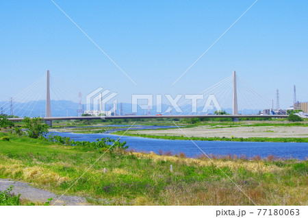 府中四谷橋を望む風景 77180063