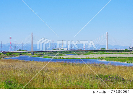 府中四谷橋を望む風景 77180064
