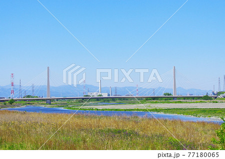 府中四谷橋を望む風景 77180065