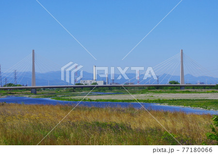 府中四谷橋を望む風景 77180066