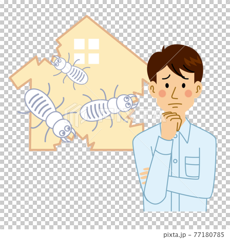 Men in trouble with termites 77180785