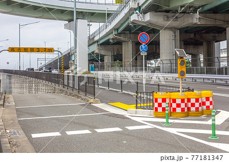 鳥飼大橋西側の歩道の入り口付近-淀川左岸-守口市側 77181347