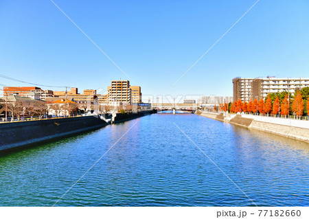 今川橋/境川、順天堂大学浦安病院周辺を望む(千葉県浦安市)【2020.12】 今川橋/境川、順天堂大学浦安病院周辺を望む(千葉県浦安市)【2020.12】 77182660