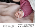 寝ている赤ちゃん 77183757