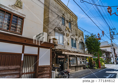 埼玉秩父の都市風景 秩父神社 表参道 番場通り周辺の風景 77184612