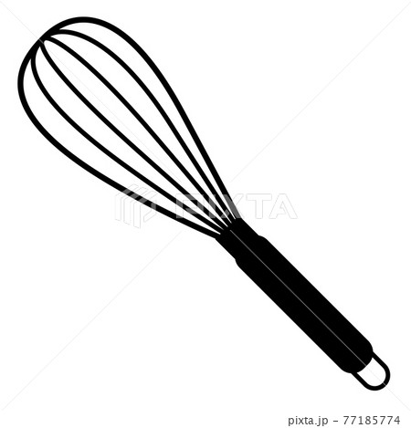 balloon whisk for mixing and whisking icon on white background. flat style. mixing & whisking cooking equipment symbol. balloon whisk sign. 77185774