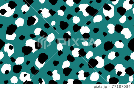 Abstract modern leopard seamless pattern. Animals trendy background. Green and black decorative vector stock illustration for print, card, postcard, fabric, textile. Modern ornament of stylized skin. Abstract modern leopard seamless pattern. Animals trendy background. Green and black decorative vector stock illustration for print, card, postcard, fabric, textile. Modern ornament of stylized skin. 77187084