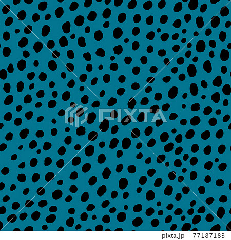 Abstract modern leopard seamless pattern. Animals trendy background. Blue and black decorative vector stock illustration for print, card, postcard, fabric, textile. Modern ornament of stylized skin Abstract modern leopard seamless pattern. Animals trendy background. Blue and black decorative vector stock illustration for print, card, postcard, fabric, textile. Modern ornament of stylized skin 77187183