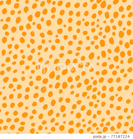 Abstract modern leopard seamless pattern. Animals trendy background. Orange decorative vector stock illustration for print, card, postcard, fabric, textile. Modern ornament of stylized skin Abstract modern leopard seamless pattern. Animals trendy background. Orange decorative vector stock illustration for print, card, postcard, fabric, textile. Modern ornament of stylized skin 77187224
