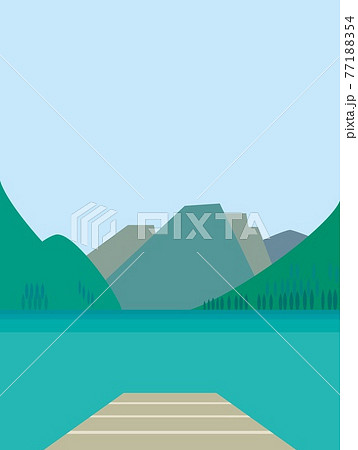 夏風景 ブライエス湖 lago di braies 夏風景 ブライエス湖 lago di braies 77188354