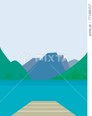 夏風景 ブライエス湖 lago di braies 夏風景 ブライエス湖 lago di braies 77188357
