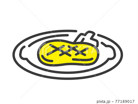 ベクターイラスト素材：料理、ステーキ、肉 77189017