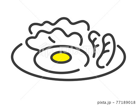 ベクターイラスト素材 料理 目玉焼きとウインナーのイラスト素材