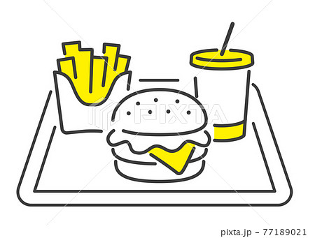 ベクターイラスト素材 ハンバーガー ポテト ジュース ファーストフードのイラスト素材 ベクターイラスト素材 ハンバーガー ポテト ジュース ファーストフードのイラスト素材