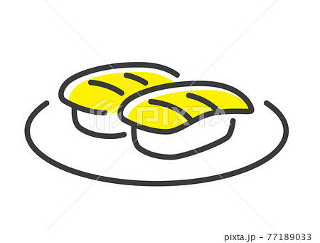 ベクターイラスト素材:寿司、食べ物 ベクターイラスト素材:寿司、食べ物 77189033
