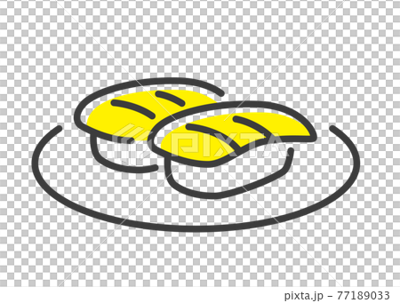 ベクターイラスト素材:寿司、食べ物 ベクターイラスト素材:寿司、食べ物 77189033