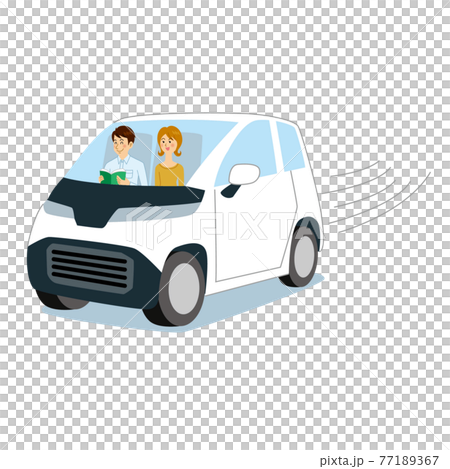 自動運転のイラスト素材