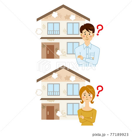 古民家の処分に悩む男女 77189923