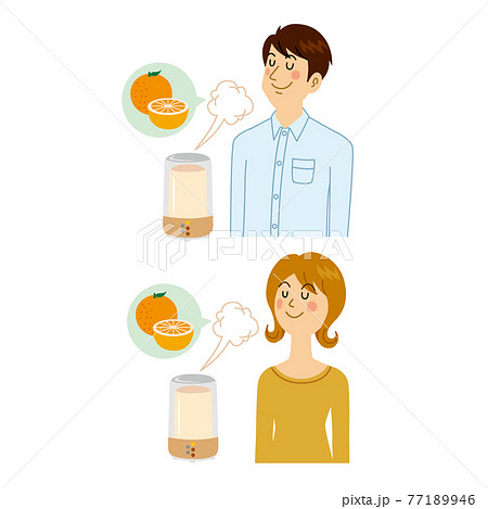 アロマディフューザーを香る男女 77189946