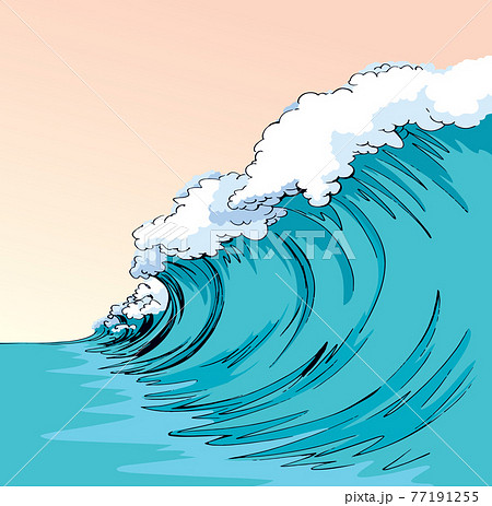 animated tsunami wave