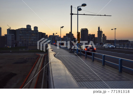 丸子橋から見る風景×夕方 丸子橋から見る風景×夕方 77191318