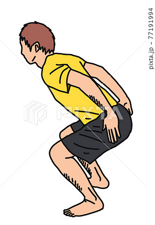 正しいジャンプ動作 フェーズ2のイラスト素材 正しいジャンプ動作 フェーズ2のイラスト素材