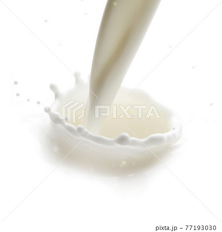 Pouring milk splash Pouring milk splash 77193030
