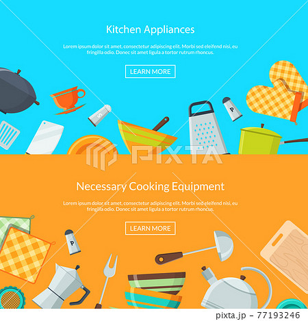kitchen utensils icons 77193246