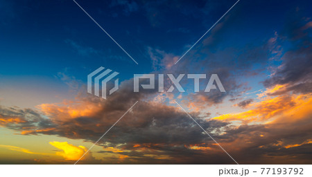 Sky in sunset time 77193792