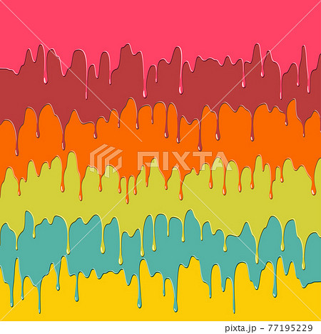 Colorful dripping paint Colorful dripping paint 77195229