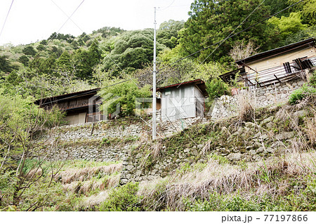 Views of the abandoned town in Japan, in Ozore town Views of the abandoned town in Japan, in Ozore town 77197866