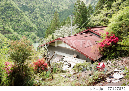 Views of the abandoned town in Japan, in Ozore town Views of the abandoned town in Japan, in Ozore town 77197872