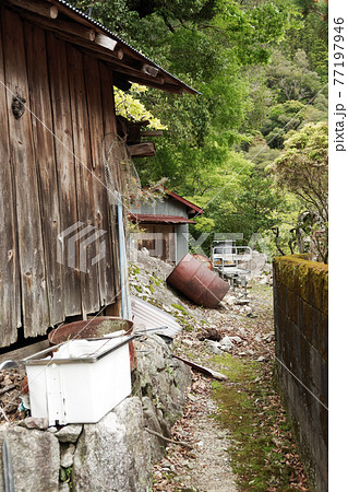 Views of the abandoned town in Japan, in Ozore town Views of the abandoned town in Japan, in Ozore town 77197946