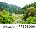 View of the tenryu river from Oozore station. 77198000