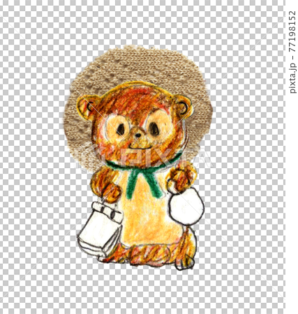 たぬきの信楽焼のイラスト素材